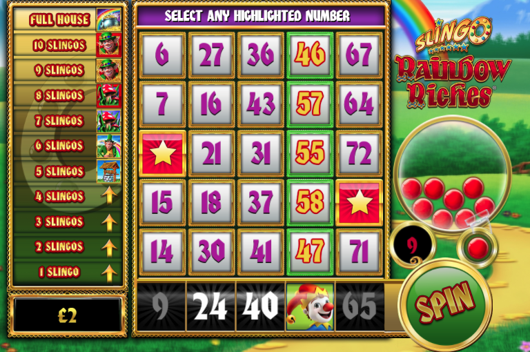 Slingo Rainbow Riches Slot Online