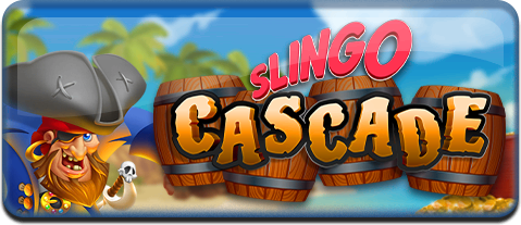 Slingo Cascade Slot Logo Mega Reel