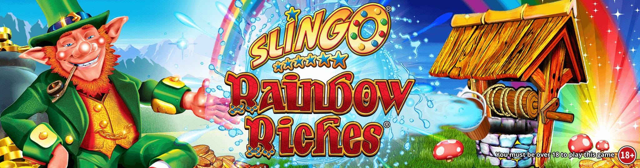 Slingo Rainbow Riches Slots Mega Reel