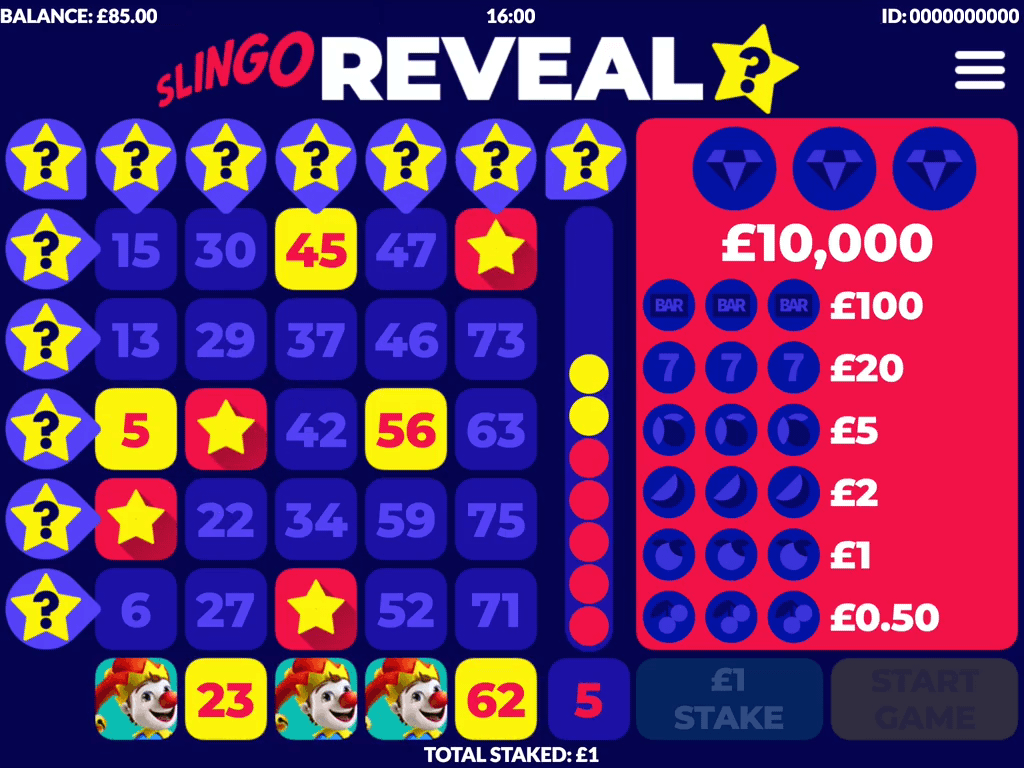 Slingo Reveal Slots Reels