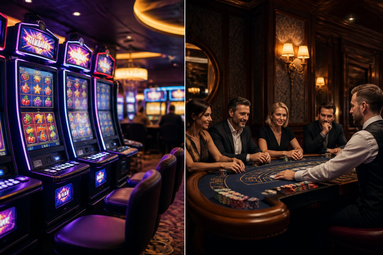 Slots vs Table Games – Differences, Pros and Cons Explained