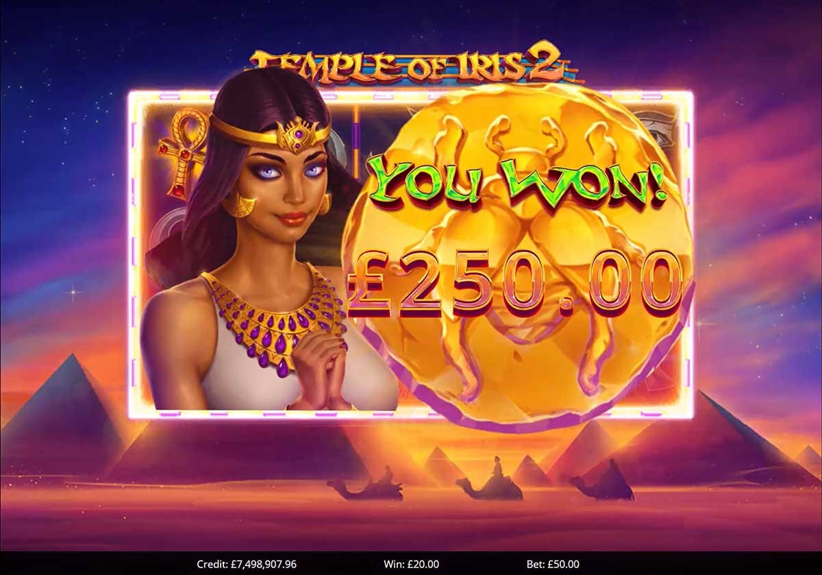 Temple of Iris 2 Slots Big Win