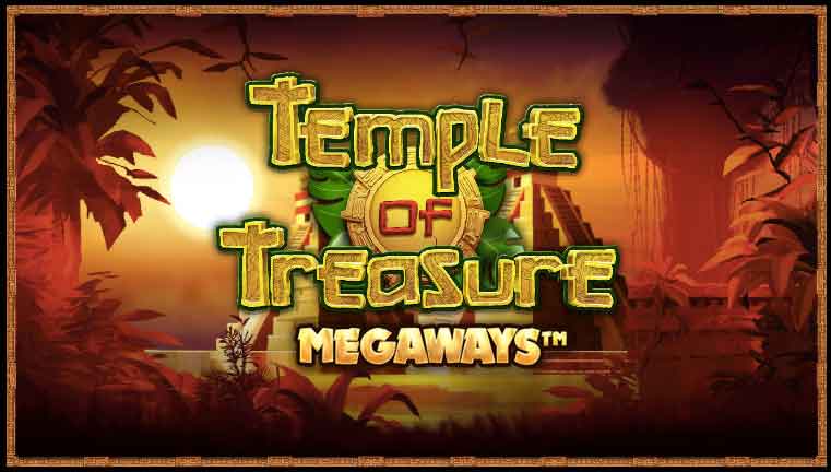 Temple of Treasure Megaways Slot Logo Mega Reel