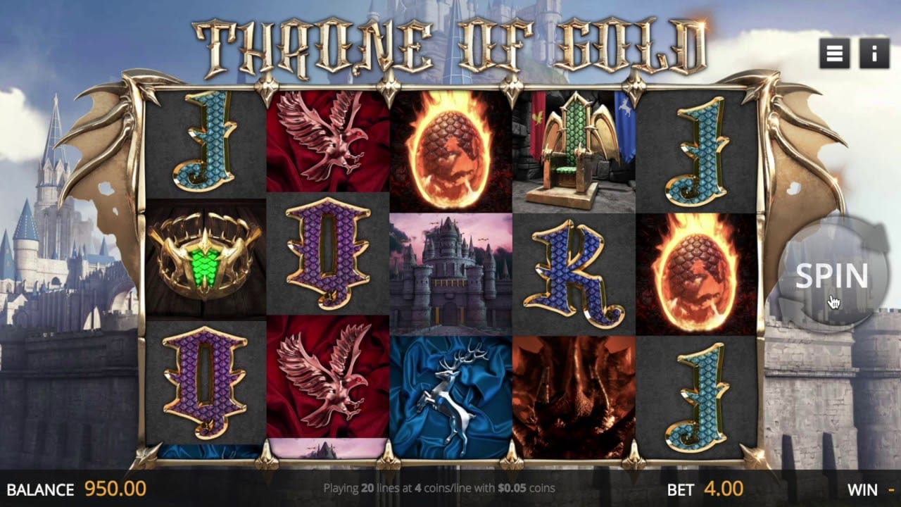 Throne of Gold Slots Reels