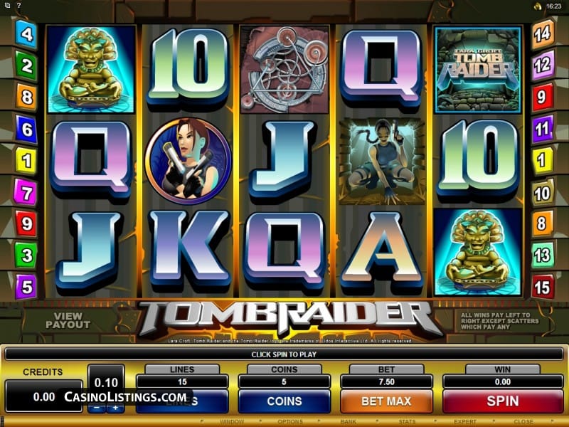 Tomb Raider Slots Online