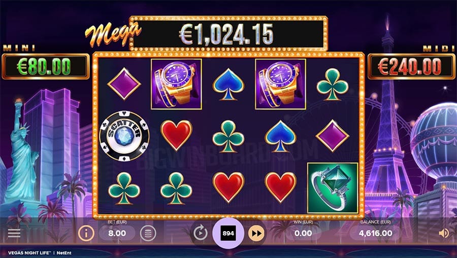 Vegas Night Life Slots Gameplay