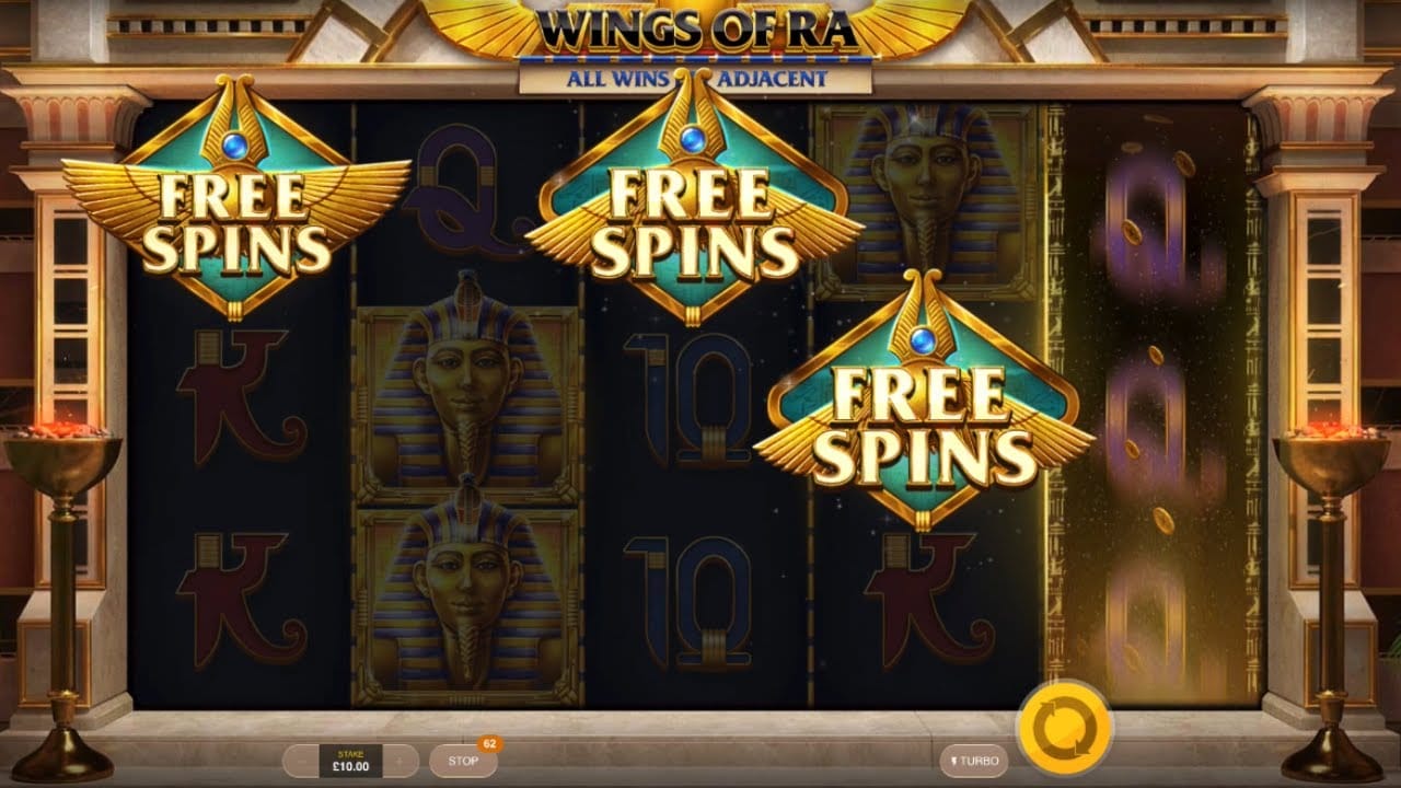 Wings of Ra Free Spins Slots