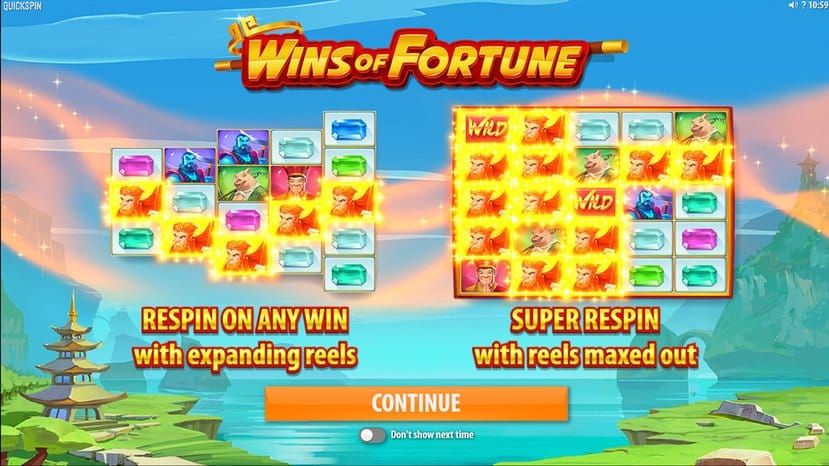 Wins of Fortune Slots Feature